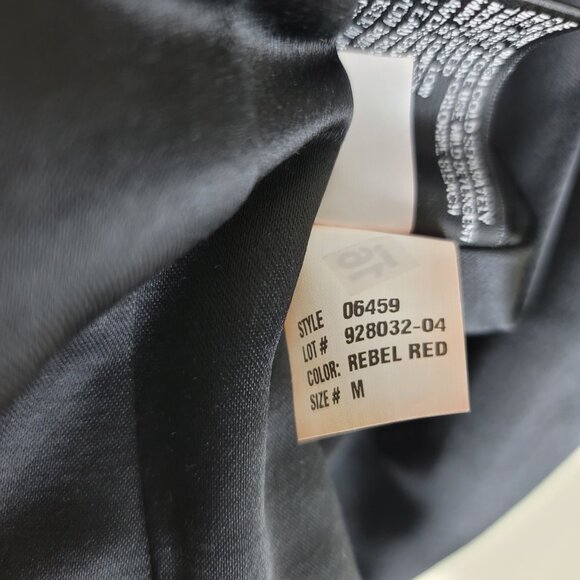 DKNY Wool Blend Trench Coat Women's Medium Red Ruffle Waterproof NWT - Picture 10 of 14